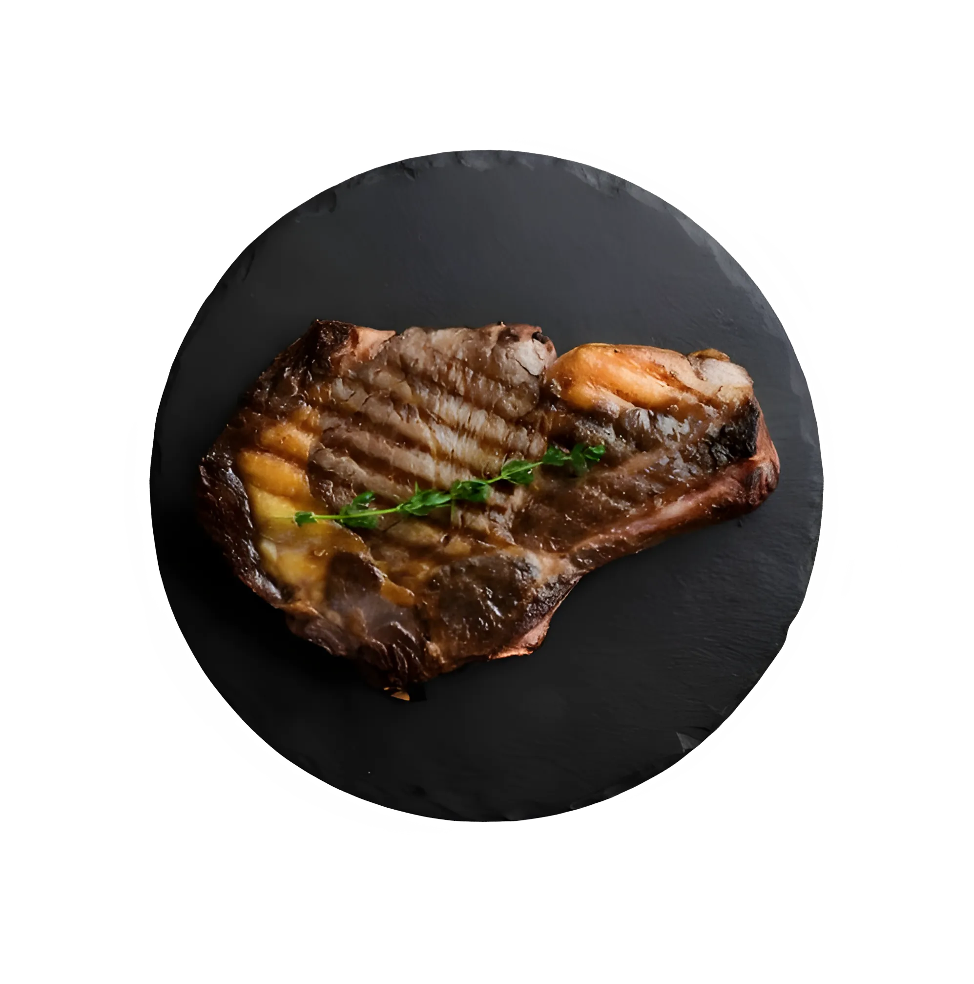 Marcheto steak Plate of charcoal-grilled steak